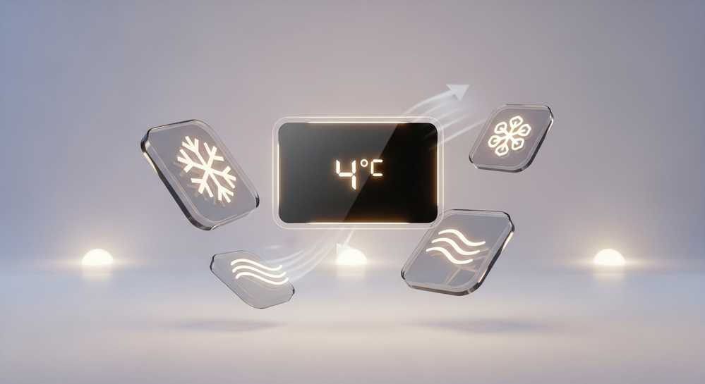 Hướng dẫn cách sử dụng tủ lạnh bosch chi tiết từ chuyên gia 1 Làm quen bảng điều khiển và cài đặt nhiệt độ lý tưởng